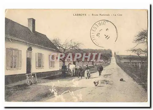 Labroye Cartes postales Route nationale La cote (animee)