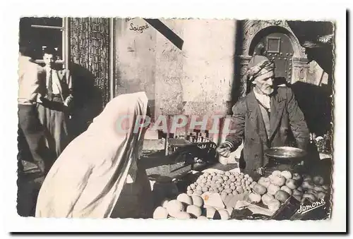 Algerie Alger Ansichtskarte AK La casbah le marchand de legumes