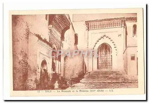 Maroc Rabat Cartes postales La mosquee et la Medersa (13eme siecle)