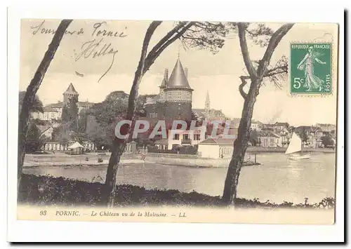 Pornic Cartes postales Le chateau vu de la Malouine