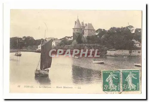 Pornic Cartes postales Le chateau maree montante