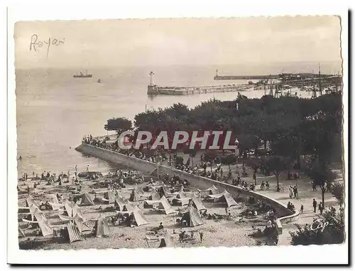 Royan Cartes postales Le square Botton et les deux jetees