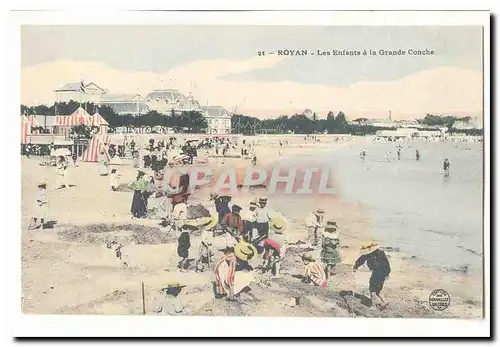 Royan Cartes postales les enfants a la grande Conche