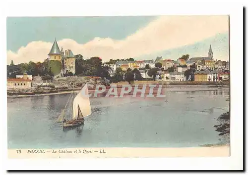 Pornic Cartes postales Le chateau et le quai