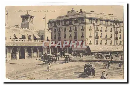 Maroc Casablanca Cartes postales Place de France (Compagnie generale de transports et Tourisme)