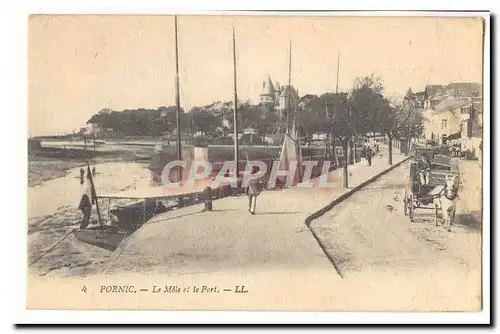 Pornic Cartes postales Le Mole et le port (bateaux) (animee)