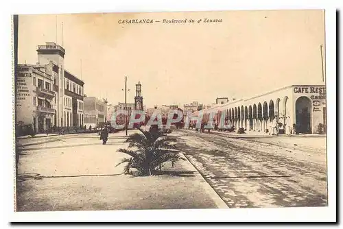 Maroc Casablanca Cartes postales Boulevard du 4eme zouaves