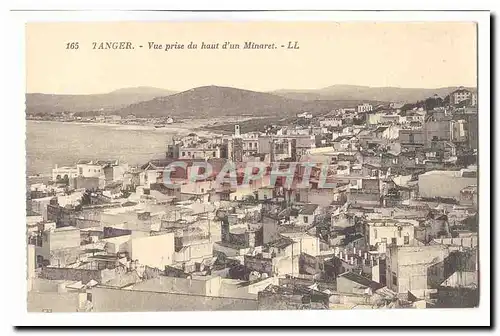 Maroc Tanger Cartes postales Vue prise du haut d&#39un minaret