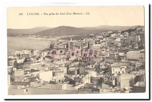 Maroc Tanger Ansichtskarte AK Vue prise du haut d&#39un minaret