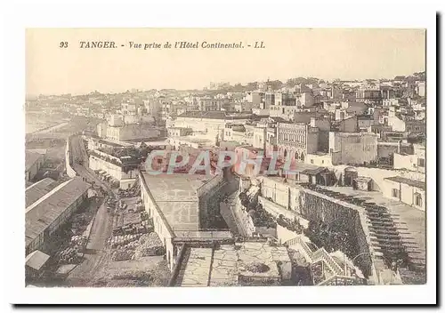 Maroc Tanger Cartes postales Vue prise de l'hotel Continental
