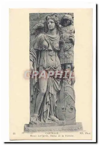Tunisie Carthage Ansichtskarte AK Musee Lavigerie Statue de la Victoire