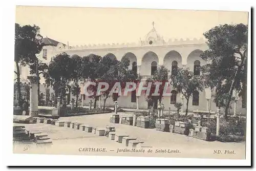 Tunisie Carthage Ansichtskarte AK jardin Musee de Saint Louis