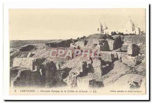 Tunisie Carthage Ansichtskarte AK Necropole punique de la colline de Saint Louis