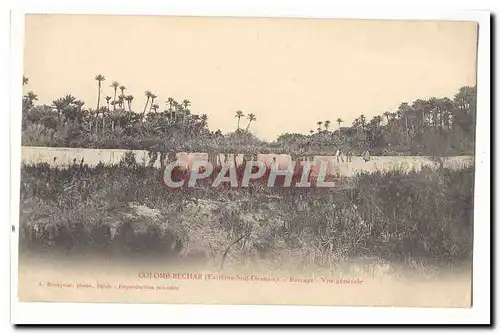 Algerie Colomb Bechar (extreme sud oranais) Cartes postales Barrage Vue generale