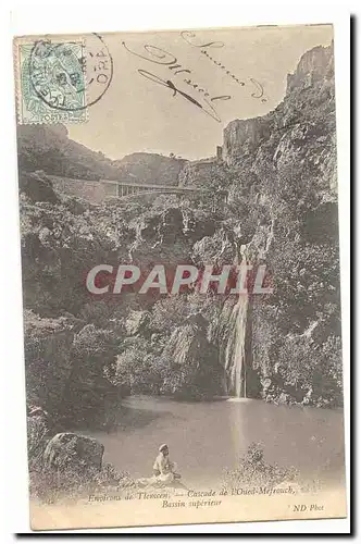 Algerie Env de Tlemcen Cartes postales Cascade de l&#39oued Mefrouch Bassin superieur