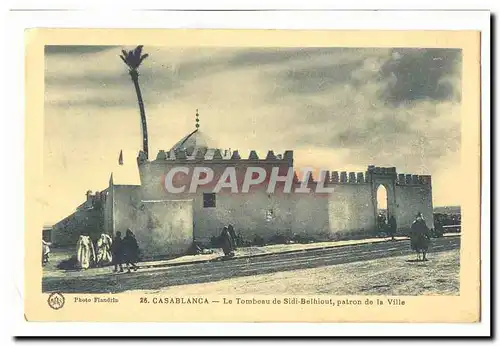 Maroc Casablanca Cartes postales Le tombeau de sidi Belhiout patron de la ville