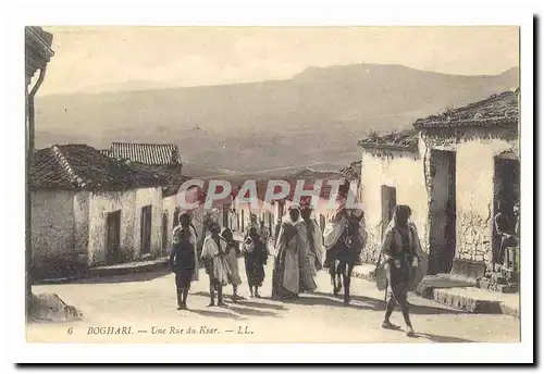 Algerie Boghari Cartes postales Une rue du Ksar (tres animee) (ane donkey)