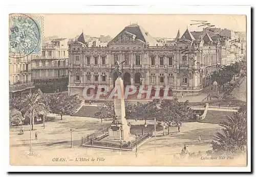 Algerie Oran Cartes postales L&#39hotel de ville