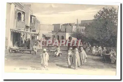 Algerie Biskra Cartes postales Cafe maure