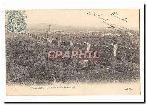 Algerie Tlemcen Cartes postales L&#39enceinte de Mansourah