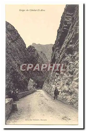 Algerie Cartes postales gorges du Chaabet el Akra (promeneurs)