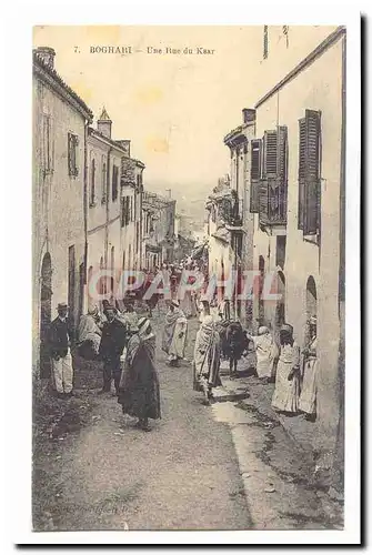 Algerie Boghari Cartes postales Une rue du Ksar (tres animee) (ane donkey)