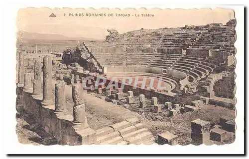 Algerie Ansichtskarte AK Ruines romaines de Timgad Le theatre