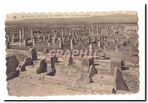 Algerie Cartes postales Ruines romaines de Timgad Les latrines publiques