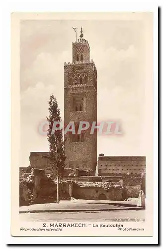 Maroc Marrakech Cartes postales Mosquee de la Koutoubia