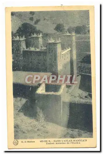 Maroc Cartes postales Dans l'atlas marocain Casbah animiter de l'ourika
