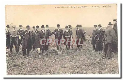 Cartes postales Chasses a courre du centre La curee TOP (chasse)