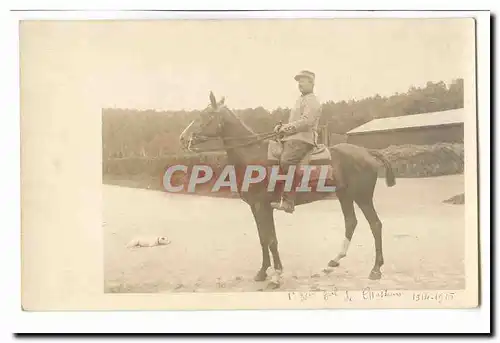 Ansichtskarte AK Carte photo cavalier militaire (militaria) (1er regiment de chasseurs cheval)