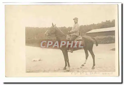 Cartes postales Carte photo cavalier militaire (militaria) (1er regiment de chasseurs cheval)