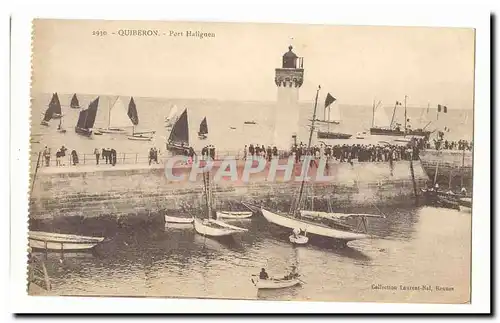 Quiberon Ansichtskarte AK Port Haliguen (phare lighthouse) (animee)