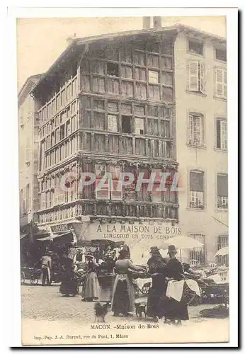 Macon Cartes postales MAison de bois (marche animee)