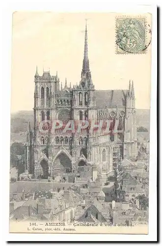 Amiens Cartes postales Cathedrale a vol d'oiseau