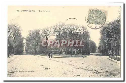 Compiegne Cartes postales Les avenues