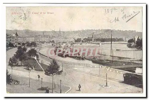 Belgique Belgie Cartes postales Le canal et la Meuse