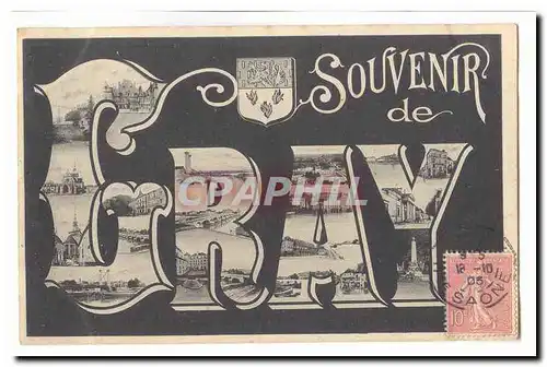 Cartes postales Souvenir de Gray