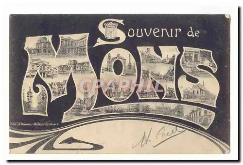 Mons Cartes postales Souvenir