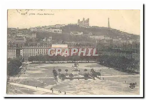 Lyon Cartes postales Place Bellecour