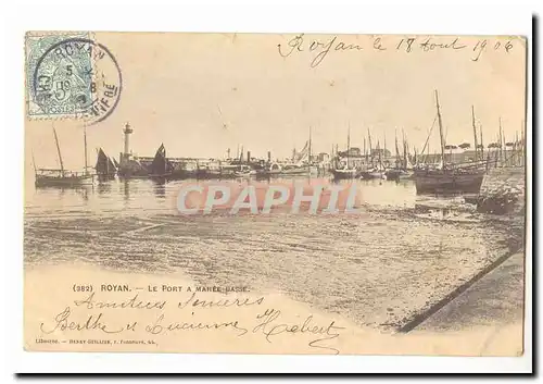 Royan Cartes postales Le port a maree basse (bateaux)