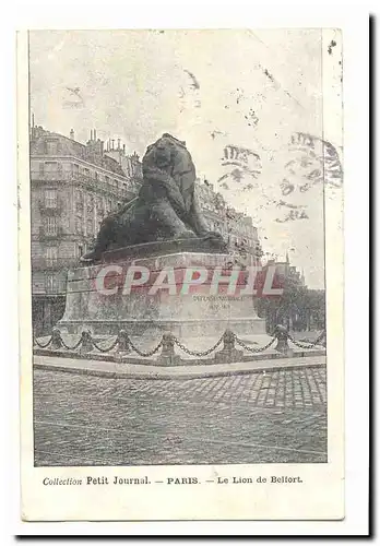 Paris Cartes postales Petit Journal Le lion de Belfort