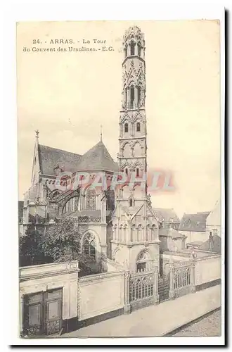 Arras Cartes postales La tour du couvent des Ursulines