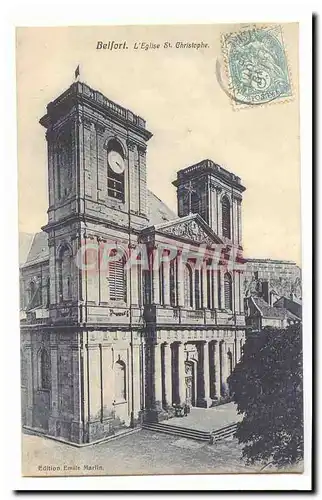 Belfort Cartes postales L&#39eglise St Christophe