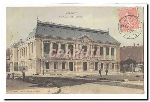 Belfort Cartes postales Le palais de justice (animee)