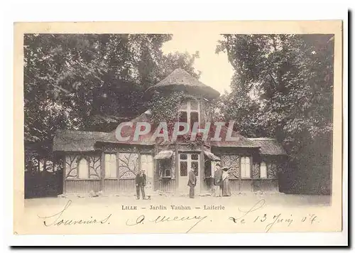 Lille Cartes postales Jardin Vauban Laiterie