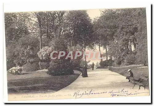 Cambrai Cartes postales Vue sur le jardin public