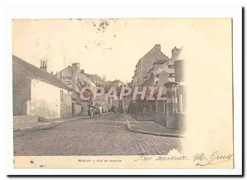 Meulan Cartes postales Rue de Mantes