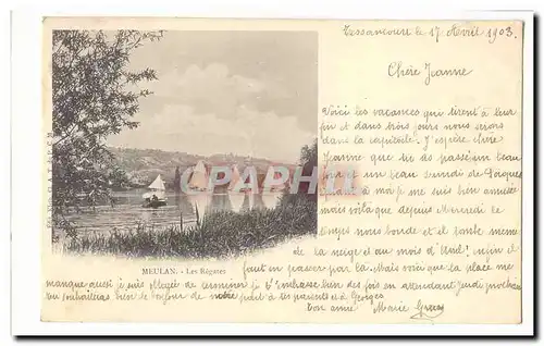 Meulan Ansichtskarte AK Les regates